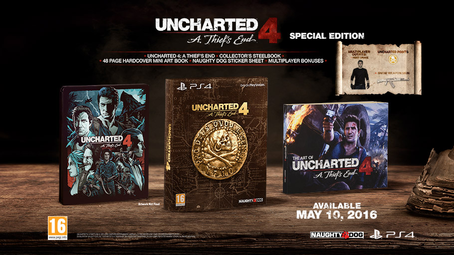 Uncharted 4: A Thief's End collector