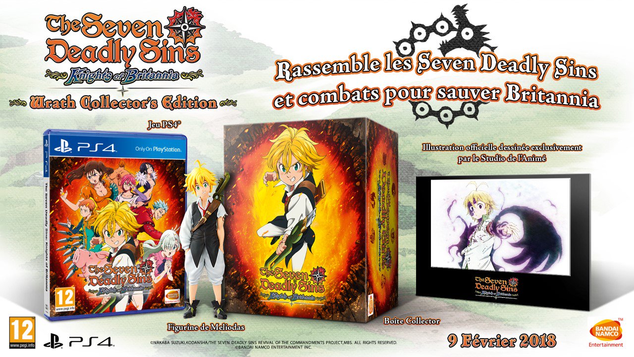 Une édition collector pour The Seven Deadly Sins: Knights of Britannia The Seven Deadly Sins: Knights of Britannia