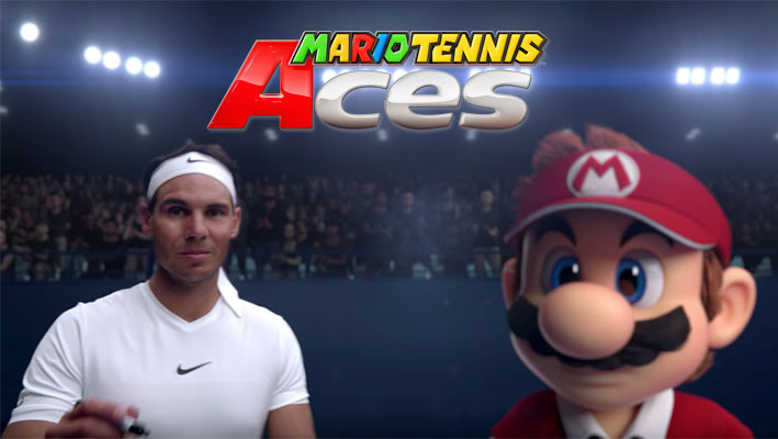 Mario Tennis Aces : Mario affronte Rafael Nadal