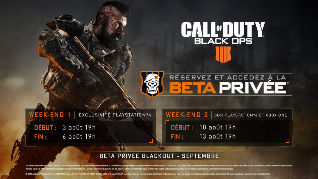 Call of Duty : Black Ops 4 Beta Privée