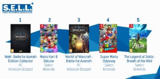 TOP des Ventes de Jeux Vidéo – semaine 33 / 2018 TOP Ventes Jeux Video Semaine 33