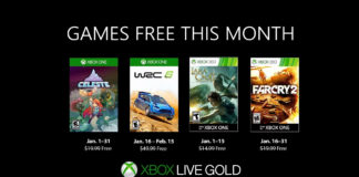 Xbox Live Games With Gold Janvier 2019