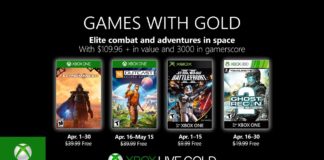 Xbox Live Games With Gold Avril 2019