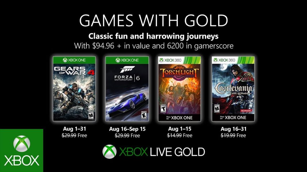 Xbox Live Games With Gold