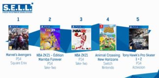 TOP des Ventes de Jeux Vidéo – semaine 36 / 2020 TOP Ventes Jeux Video sem 36 2020