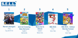 TOP des Ventes de Jeux Vidéo – semaine 37 / 2020 TOP Ventes Jeux Video sem 37 2020