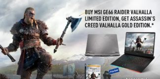 MSI Ambient Link : la fonction compatible avec Assassin’s Creed Valhalla MSI GE66 Raider Assassin's Creed Valhalla