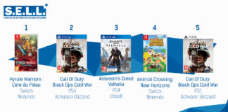 TOP des Ventes de Jeux Vidéo – semaine 47 / 2020 TOP Ventes Jeux Video sem 47 2020