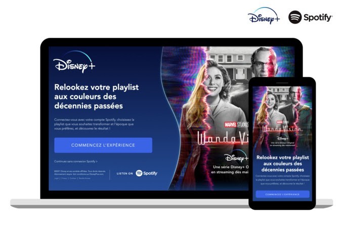 WandaVision Disney + Spotify