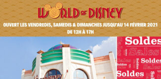 Disneyland Paris : boutique World of Disney ouvre les week-end du 29 janvier au 14 février 2021 world of Disney