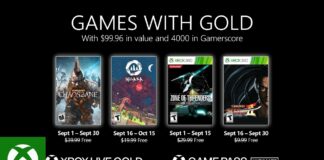 Xbox Live Games With Gold septembre 2021