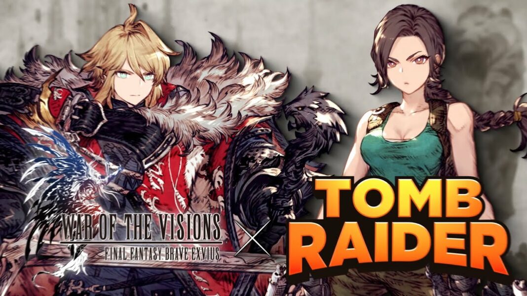 War of the Visions Final Fantasy Brave Exvius × Tomb Raider 01