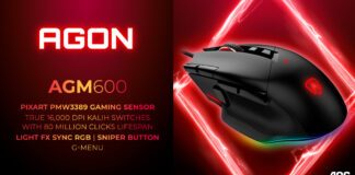 AGM600 : AGON by AOC dévoie sa nouvelle souris gaming haute performance AGON by AOC
