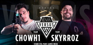 EVA : Skyrroz et Chowh1 combattront avec les fans à 14h à la Paris Games Week EVA-VERSUS_Affiche-CHOWH1vsSKYRROZ-no-sponsors_1