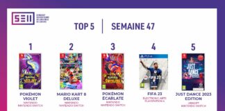 TOP des Ventes de Jeux Vidéo – semaine 47 / 2022 TOP Ventes Jeux Vidéo sem 47 2022