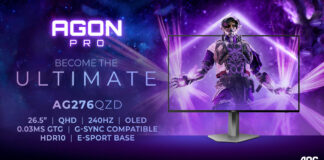 AGON PRO AG276QZD : un moniteur gaming qui combine dalle OLED et fréquence de 240 Hz AGON-PRO-AG276QZD-01