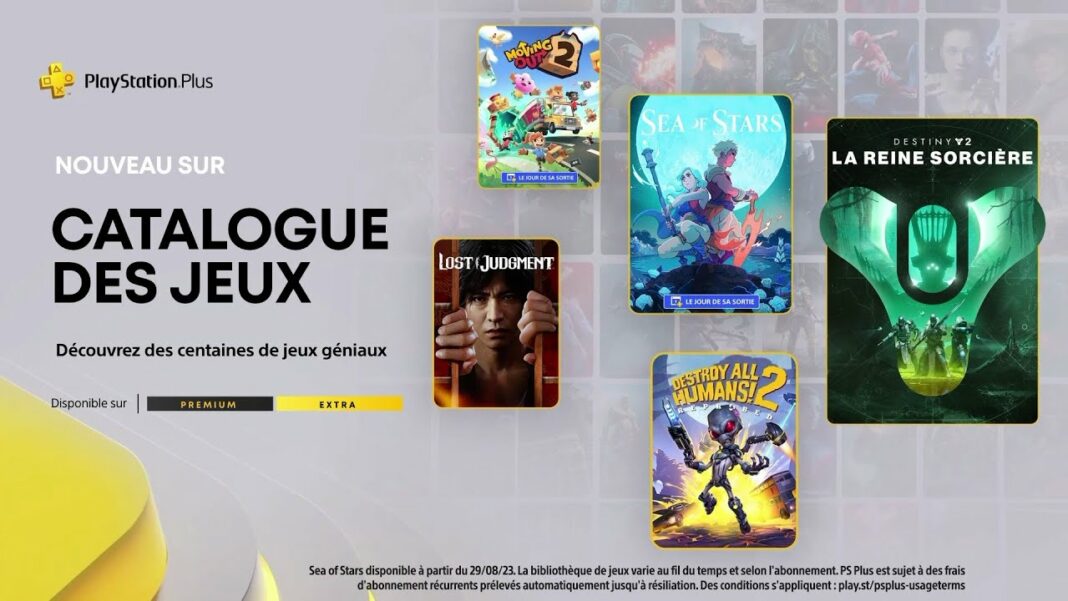 PlayStation Plus Extra - Août 2023
