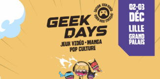 Geek Days Lille, les 2 et 3 décembre 2023 au Grand Palais Geek-days-Lille-2023