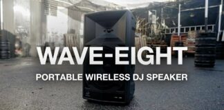 AlphaTheta WAVE-EIGHT : une enceinte portable autonome sans-fil AlphaTheta WAVE-EIGHT 01