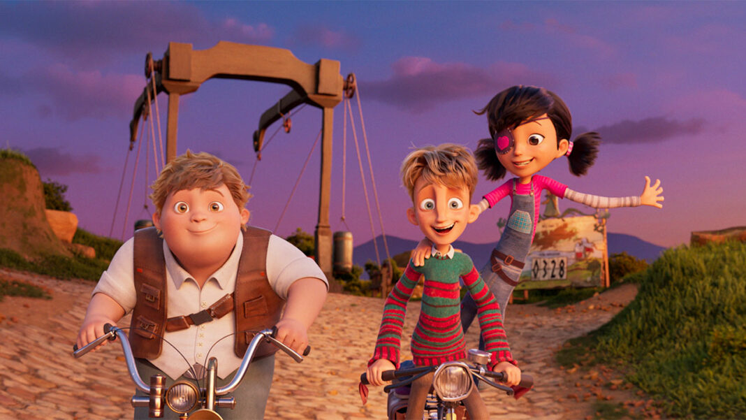 LES EXPLORATEURS 1 © 2023 Studio 100 Media GmbH, GF FILMS SRL and M.A.R.K.13 - COM GmbH & Co.KG Les Explorateurs : L'aventure fantastique