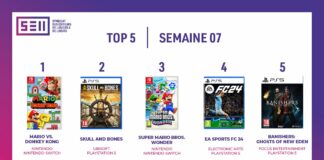 TOP des Ventes de Jeux Vidéo – semaine 7 / 2024 TOP Ventes Jeux Vidéo sem 7 2024