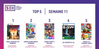 TOP des Ventes de Jeux Vidéo – semaine 11 / 2024 TOP Ventes Jeux Vidéo sem 11 2024