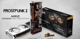 Découvrez la SAPPHIRE AMD Radeon RX 7700 XT Frostpunk 2 Edition Frostpunk-2-x-AMD_Saphire_Zestaw
