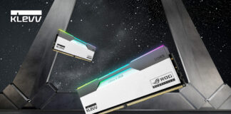 KLEVV présente les kits de mémoire DDR5 CRAS V RVB certifiés ROG KLEVV-DDR5-CRAS-V-RVB-01