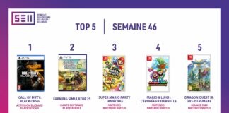 TOP des Ventes de Jeux Vidéo – semaine 46 / 2024 TOP Ventes Jeux Vidéo sem 46 2024