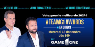 #TEAMG1 AWARDS : une émission le 18 décembre en direct sur GAME ONE #TEAMG1-AWARDS-2024-Game-One
