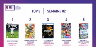 TOP des Ventes de Jeux Vidéo – semaine 2 / 2025 TOP Ventes Jeux Vidéo semaine 2 2025