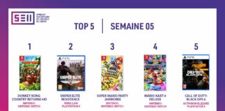 TOP des Ventes de Jeux Vidéo – semaine 5 / 2025 TOP Ventes Jeux Vidéo sem 5 2025