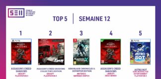 TOP des Ventes de Jeux Vidéo – semaine 12 / 2025 TOP Ventes Jeux Vidéo sem 12 2025