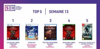 TOP des Ventes de Jeux Vidéo – semaine 13 / 2025 TOP Ventes Jeux Vidéo sem 13 2025