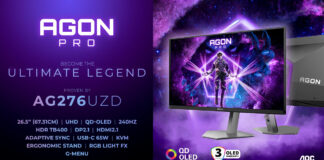 AGON by AOC dévoile un moniteur UHD 240 Hz QD-OLED AGON by AOC, AOC, AOC GAMING