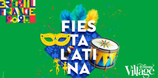 Fiesta Latina revient à Disney Village pour une édition 100% brésilienne du 13 au 15 juin 2025 Disneyland-Paris-Disney-Village-Affiche-Fiesta-Latina-Disney-Village-Horizontale