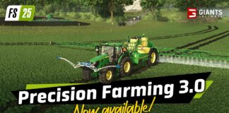 Farming Simulator 25 : le pack gratuit Precision Farming 3.0 est disponible Farming Simulator 25