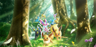 JCC Pokémon Pocket : une nouvelle extension de Booster à thème, La Clairière d’Évoli dès le 26 juin Pokémon Pocket_TCG_Pocket_Eevee_Grove_Key_Art