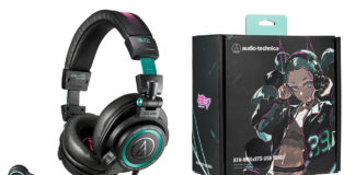 Audio-Technica lance le casque de streaming édition limitée Hatsune Miku Audio-Technica-ATH-M50xSTS-USBxMIKU