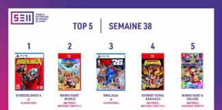 TOP des Ventes de Jeux Vidéo – semaine 38 / 2025 Top Ventes jeux vidéo sem 38 2025