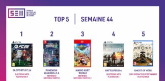 TOP des Ventes de Jeux Vidéo – semaine 44 / 2025 TOP Ventes Jeux Vidéo sem 44 2025