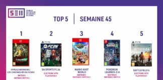 TOP des Ventes de Jeux Vidéo – semaine 45 / 2025 TOP Ventes Jeux Vidéo sem 45 2025
