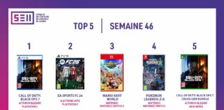TOP des Ventes de Jeux Vidéo – semaine 46 / 2025 TOP Ventes Jeux Vidéo sem 46 2025