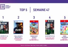 TOP des Ventes de Jeux Vidéo – semaine 47 / 2025 Jeux vidéo