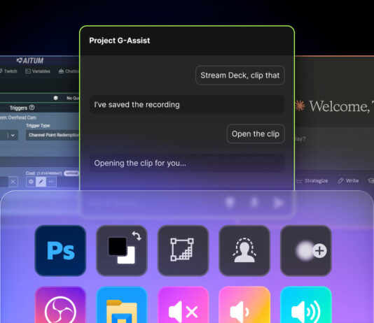 Elgato introduit le contrôle par IA sur Stream Deck, avec NVIDIA Project G-Assist dès le lancement Elgato